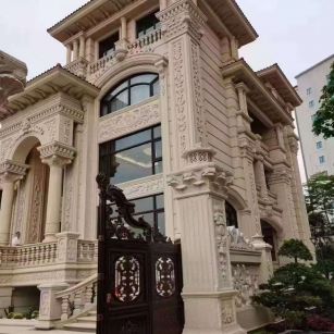 鄂尔多斯黄金麻别墅外墙异形定制