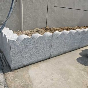 鄂尔多斯芝麻白花边石  围边石