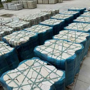 鄂尔多斯黄金麻冰裂纹 碎拼