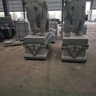 鄂尔多斯芝麻灰花岗岩对象 芝麻白芝麻灰大象