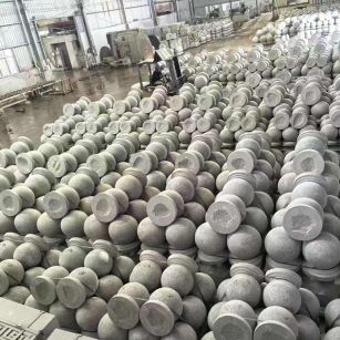 鄂尔多斯芝麻白圆球 石球 挡车球