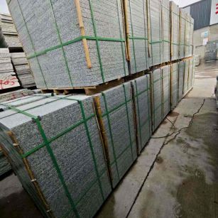 鄂尔多斯芝麻白地铺版 石材地铺石