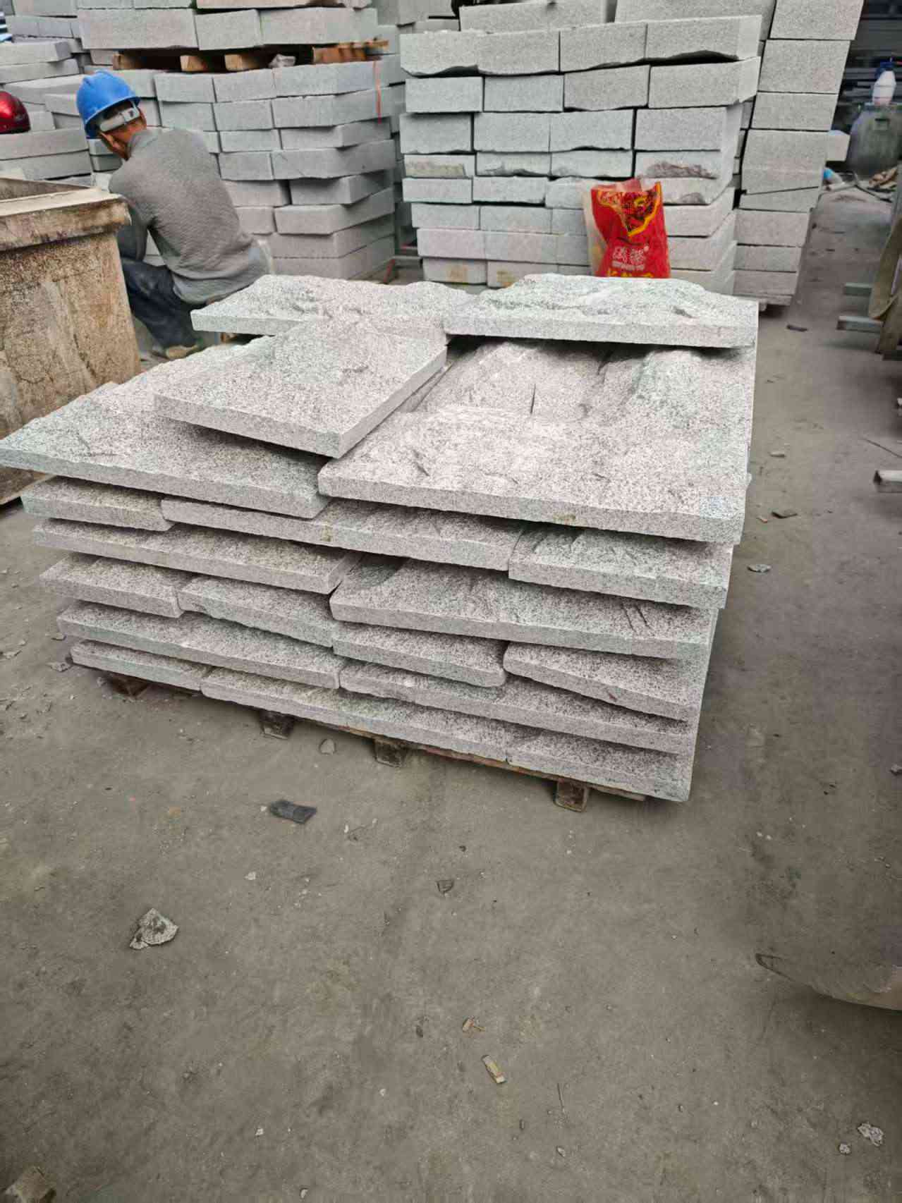 鄂尔多斯芝麻白蘑菇石，自然面